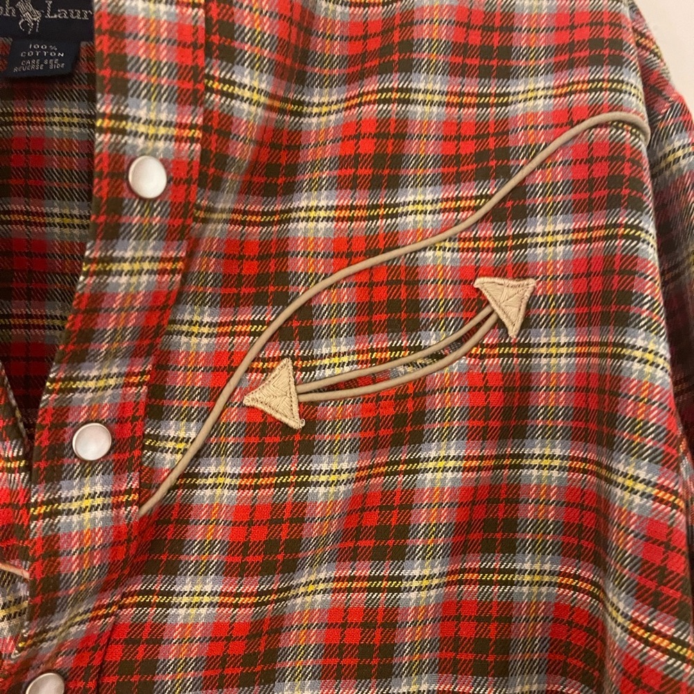 ralph lauren 100% cotton size 8 button up beautiful top - Picture 2 of 7
